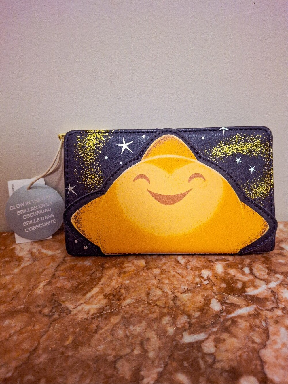 Disney Wish Star Loungefly Wallet NWT  Glow In The Dark